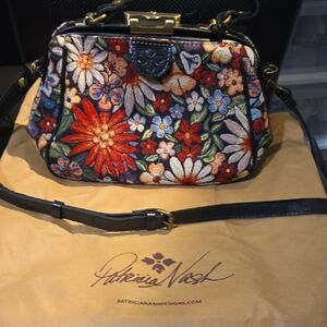 Patricia Nash Multicolor Floral Crossbody Bag